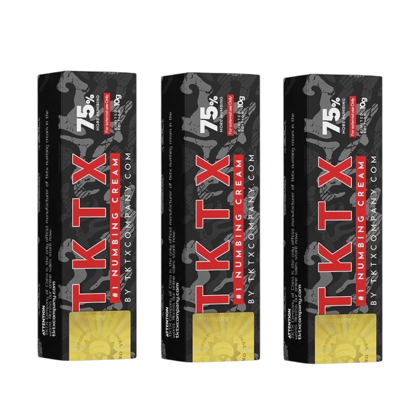 TKTX negra versión pack de 3 unidades
